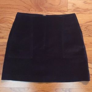 Gap Velvet Mini Skirt